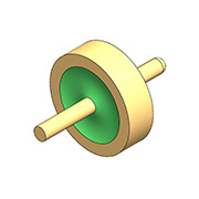 Impedansi karakteristik 50Ω - ujung bulat datar inti tunggal